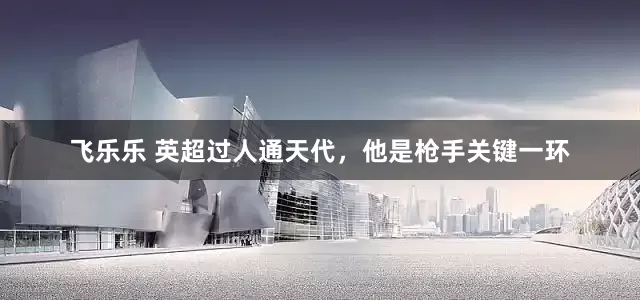 飞乐乐 英超过人通天代，他是枪手关键一环